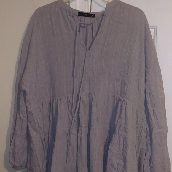 FATE 2 Tiered Lined Babydoll Shirt - Picture 5 of 7